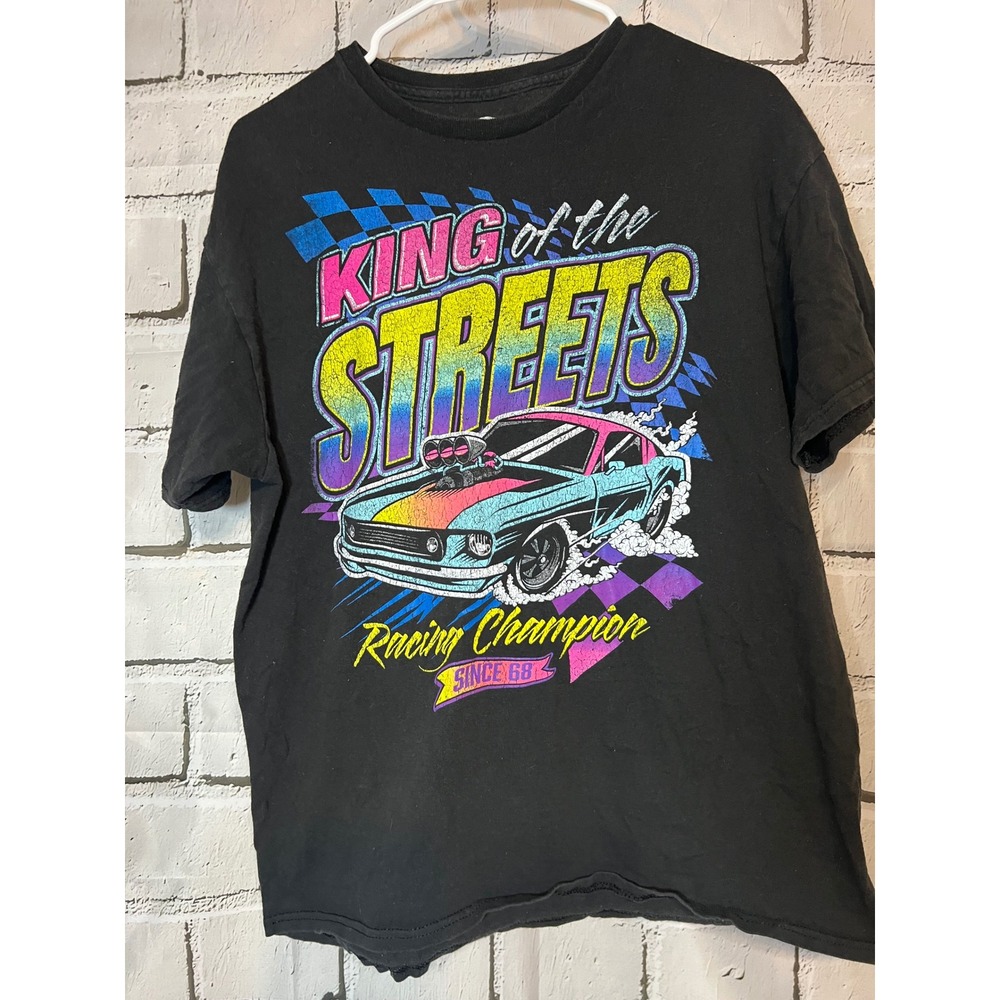 DXM King of the Streets Racing Champion Graphic T-Shirt Mens Large